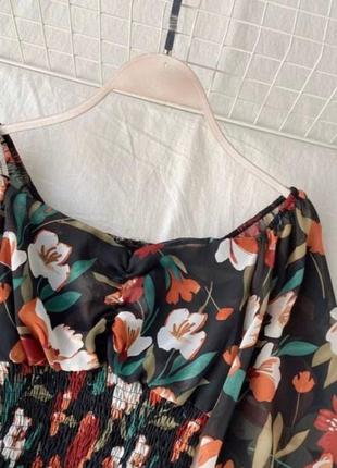 Блузы с цветочным принтом2 фото