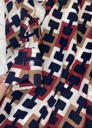Шелковая блуза в клетку брендовая блуза herzen's angelegenheit дизайнерская блуза max mara шелуковая блуза6 фото