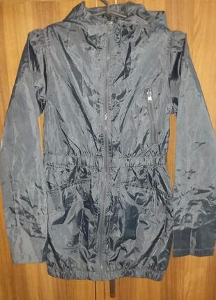 Детская подростковая куртка плащ дождевик ветровка на девочку 152см