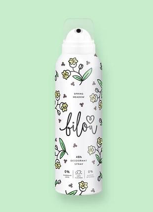 Дезодорант bilou spring meadow (ландыш и жасмин с тонкой нотой персика и смородины) 150 мл2 фото