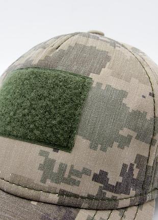 Тактическая кепка под шеврон 60р, бейсболка с регулировкой размера армейская, бейс с...
