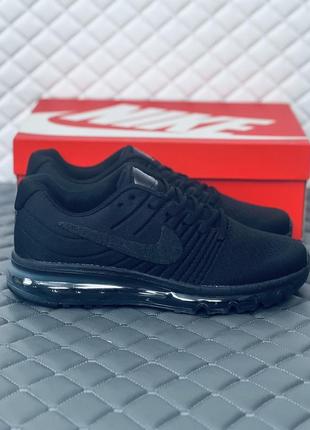 Кросівки чоловічі nike air max black кроссовки найк аир макс черные