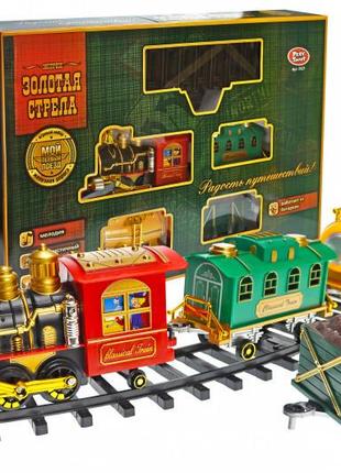 Музыкальная железная дорога с дымом золотая стрела play smart 0621 69,5x43,5x10 см.