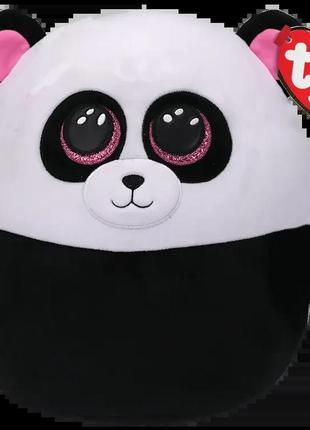 Дитяча іграшка м’яконабивна ty squish-a-boos 39192 панда "bamboo" 40 см