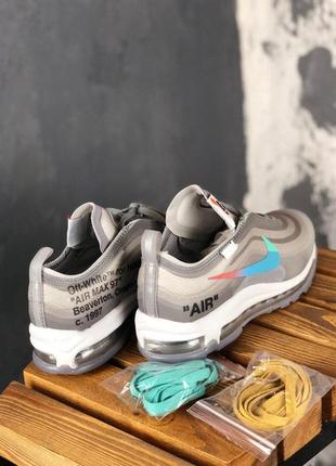 Кроссовки off-white x nike air max 97 menta.