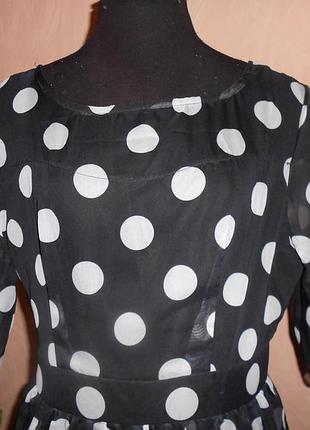 Платье в крупный горох 5