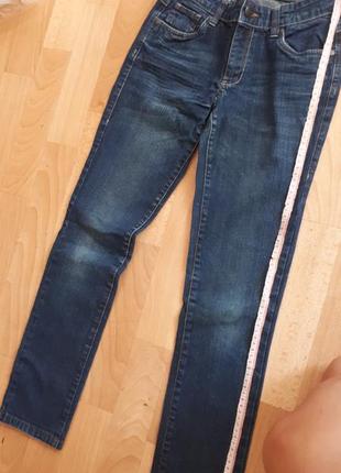 Стильные зауженные джинсы.утяжка.синие.идеал р152 12л3 фото