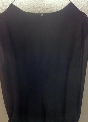 Платье новое вечернее шифоновое с бисером черное размер evr 34/384 фото