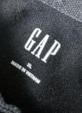 Мужская черная хлопоквая футболка поло тенниска gap гэп. размер l xl6 фото