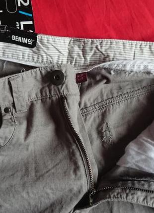 Фірмові англійські котонові тактичні брюки denim co,нові з бірками,розмір 32/32.7 фото