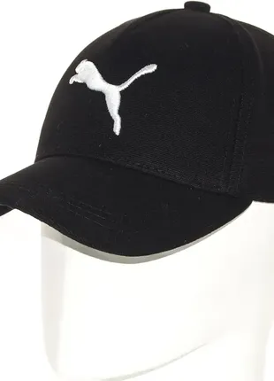 Черная мужская кепка бейсболка с логотипом пума puma