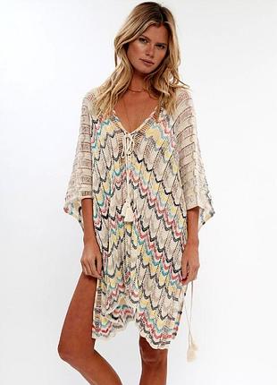 Дуже гарна в'язана пляжна сукня/ жилеточка/накидка