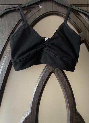 Шикарний, топ, котоновий, без кісточок, чорного кольору, від бренду: body essentials by tchibo 👌