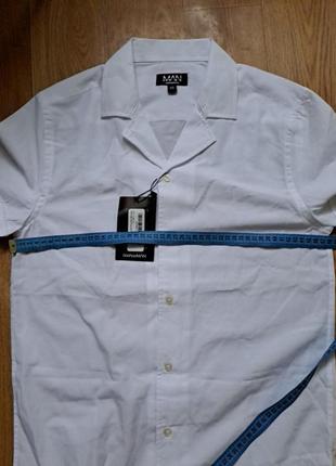 Рубашка белая с интересным воротничком5 фото