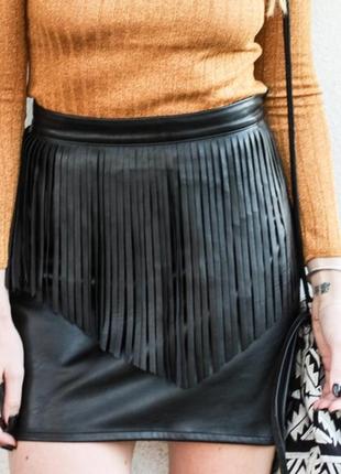 H&amp;m трендова актуальна спідниця з бахромою