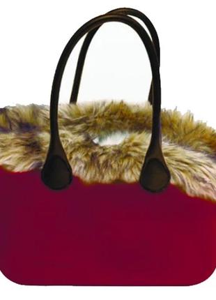 Сумка-переноска для маленьких собак і кішок croci mademoiselle redwine (кроки) 40х28х20 см