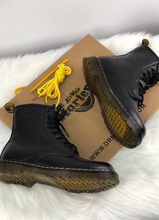 Женские зимние ботинки на меху dr martens eng 1460 black.4 фото