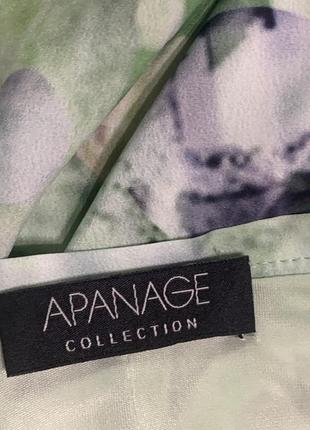Легкая летняя нежная юбка с геометрическим разноцветным принтом apanage collection размер 2x8 фото