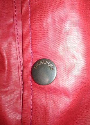 Куртка чоловіча оригінальна napapijri original льняна вощєна червона нова l3 фото