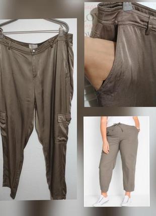 ,,большой размер штаны карго фирменные базовые из высококачественной вискозы