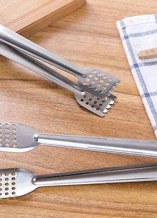 Щипцы кухонные пищевые универсальные unique colander нержавейка 22 см