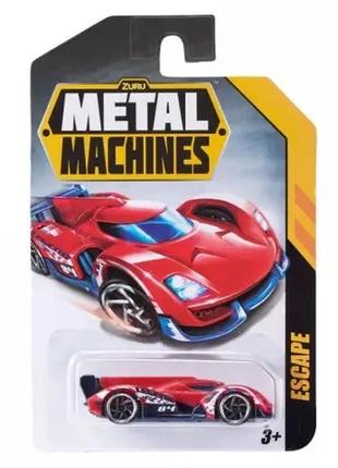 Машинка metal machines - cars красная (фиолетовая, синяя, белая, серая, желтая, зеленая) (6708)