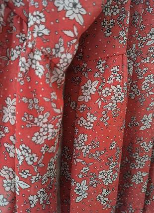 Легкая блуза в цветочный принт5 фото