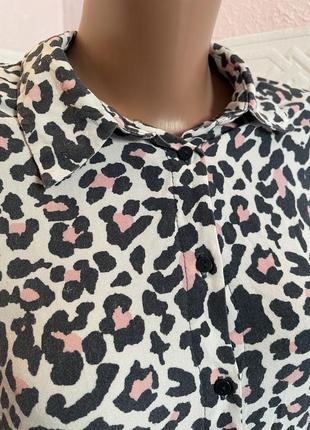 Рубашка в леопардовый принт4 фото