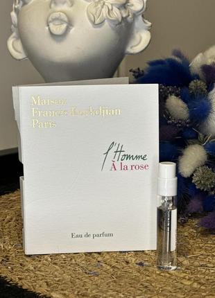 Оригінал пробник парфум maison francis kurkdjian l’homme à la rose парфумована вода оригинал парфюмированая вода1 фото