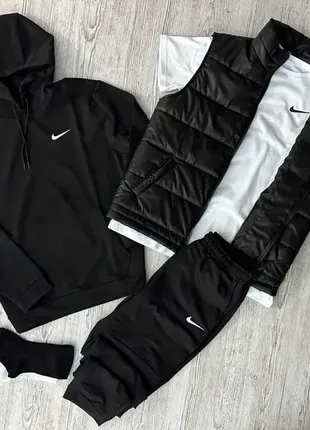 Комплект 5 в 1 nike florida худі+штані+жилетка + футболка +2 пари шкарпеток