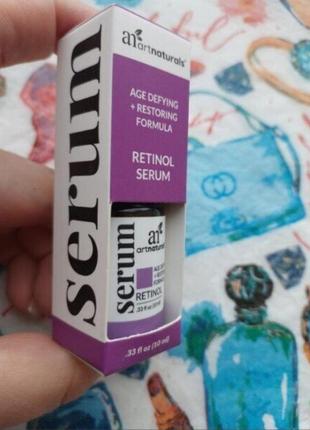 Artnaturals retinol vitamin a anti-aging serum для обличчя антивікова сироватка з 2.5% ретинолу