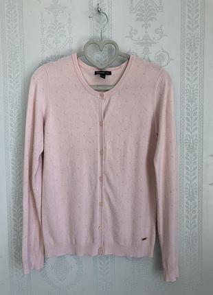 Рожевий кардиган mango кофта светр на ґудзиках