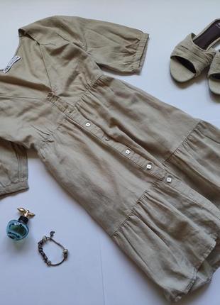 Літнє льняне плаття zara
