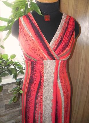 Красивое стильное платье-сарафан в пол хорошего качества производство англия (52р.)2 фото