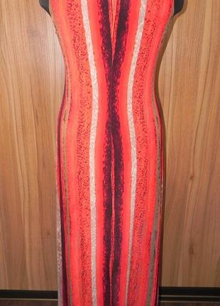 Красивое стильное платье-сарафан в пол хорошего качества производство англия (52р.)5 фото