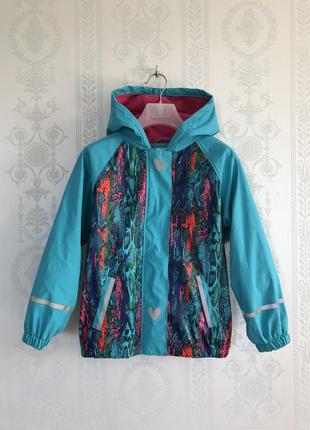 Стильная деми куртка утепленный дождевик lupilu1 фото