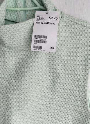 Новый топ h&amp;m, нежно салатового цвета, размер 34,363 фото