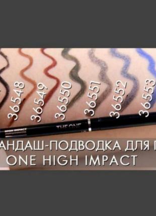 Карандаш подводка для глаз the one higt impact2 фото