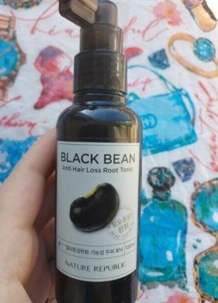 Спрей против выпадения волос nature republic black bean anti hair loss root tonic, 120 мл
