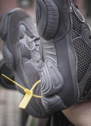 Кроссовки adidas yeezy в унисекс дизайне и черном цвете (весна-лето-осень)😍4 фото