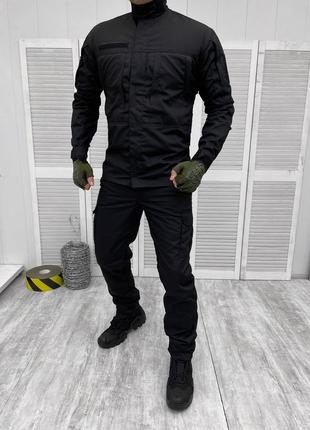 ✨ тактичний чоловічий чорний костюм весна літо1 фото