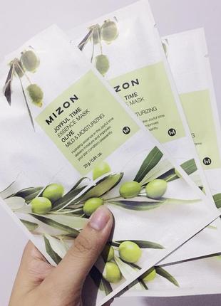 Тканинні маски для обличчя від mizon joyful time essence aurora mask (16 видів)4 фото