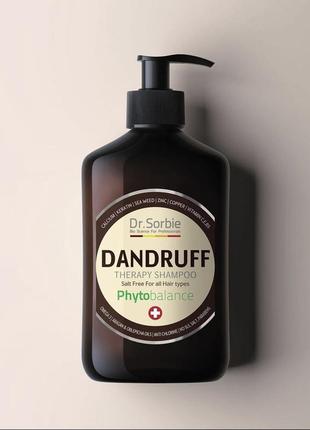 Dandruff shampoo
терапевтический шампунь і против
перхоти dr.sorbie 400ml