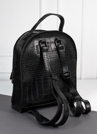 Городской рюкзак-сумка с тисненной фактурой питон классика4 фото