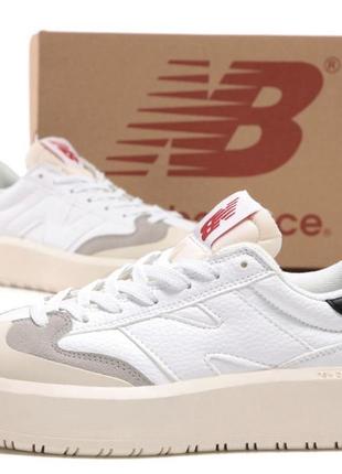 Модныеі шкіряні кросівки,кеди new balance ct302 white black (36,38,39,40)5 фото