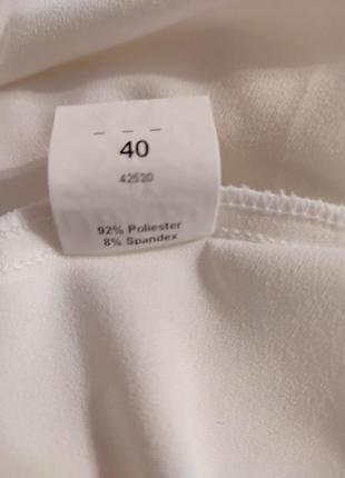 Arggido белая блуза свободного кроя с рукавом 3/45 фото