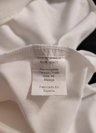 Arggido белая блуза свободного кроя с рукавом 3/44 фото
