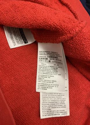 Джемпер свитер levis levi’s мужской красный свитшот7 фото