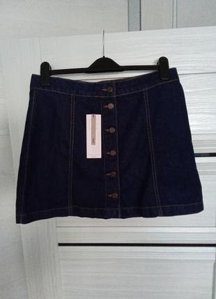 Брендовая новая коттоновая джинсовая юбка р.14.3 фото