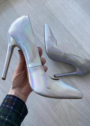 Туфли перламутровые, 40 размер